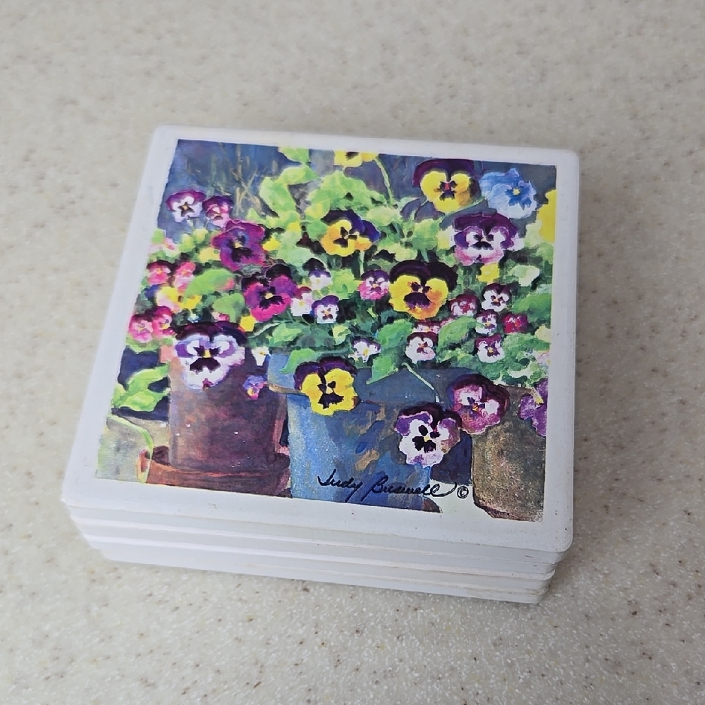 Floral Coasters Set